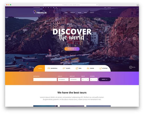 travelix-free-template